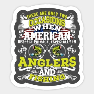 Fishing T-Shirt For Special American Occasion Sticker